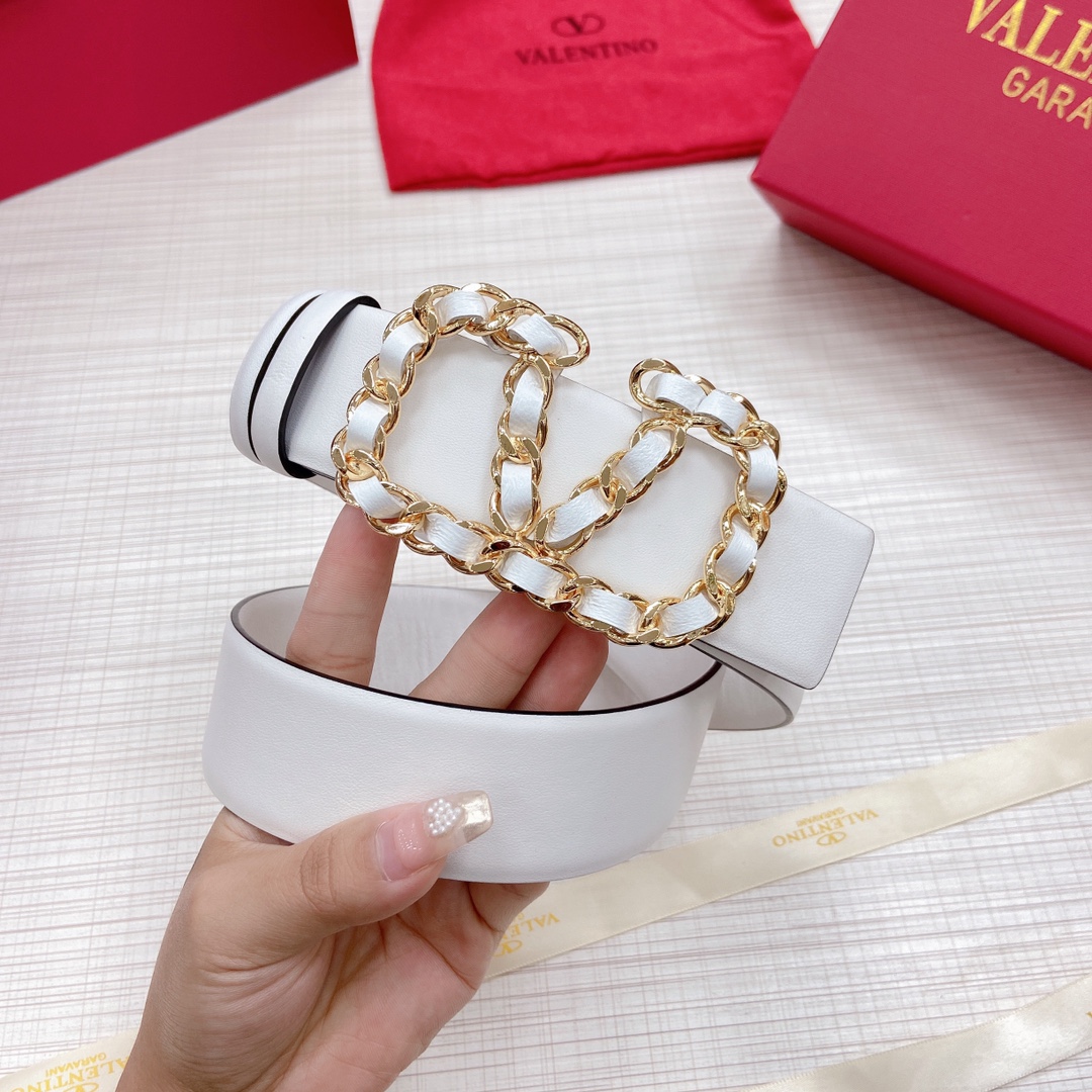 Valentino Leather Belts 1:1 Mirror Version