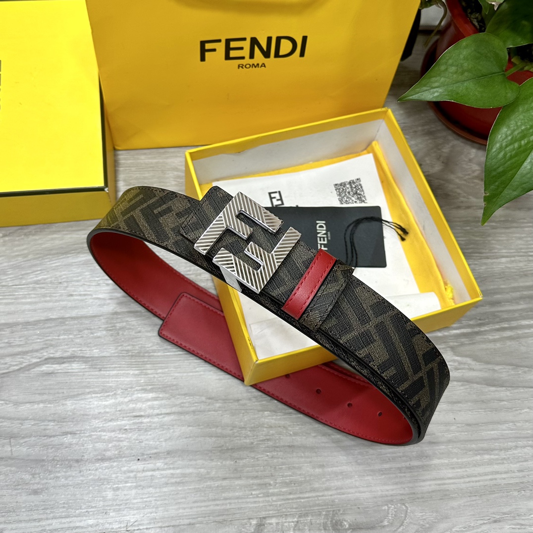 Fendi Leather Belts 1:1 Mirror Version