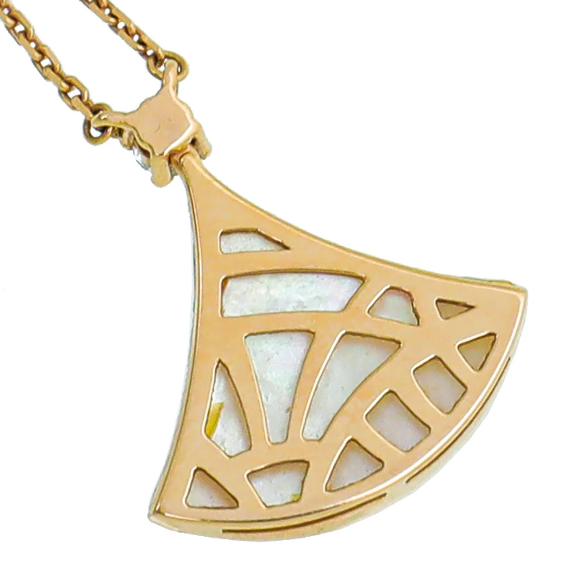 Bvlgari 18K Rose Gold MOP Diamond Diva's Dream Necklace