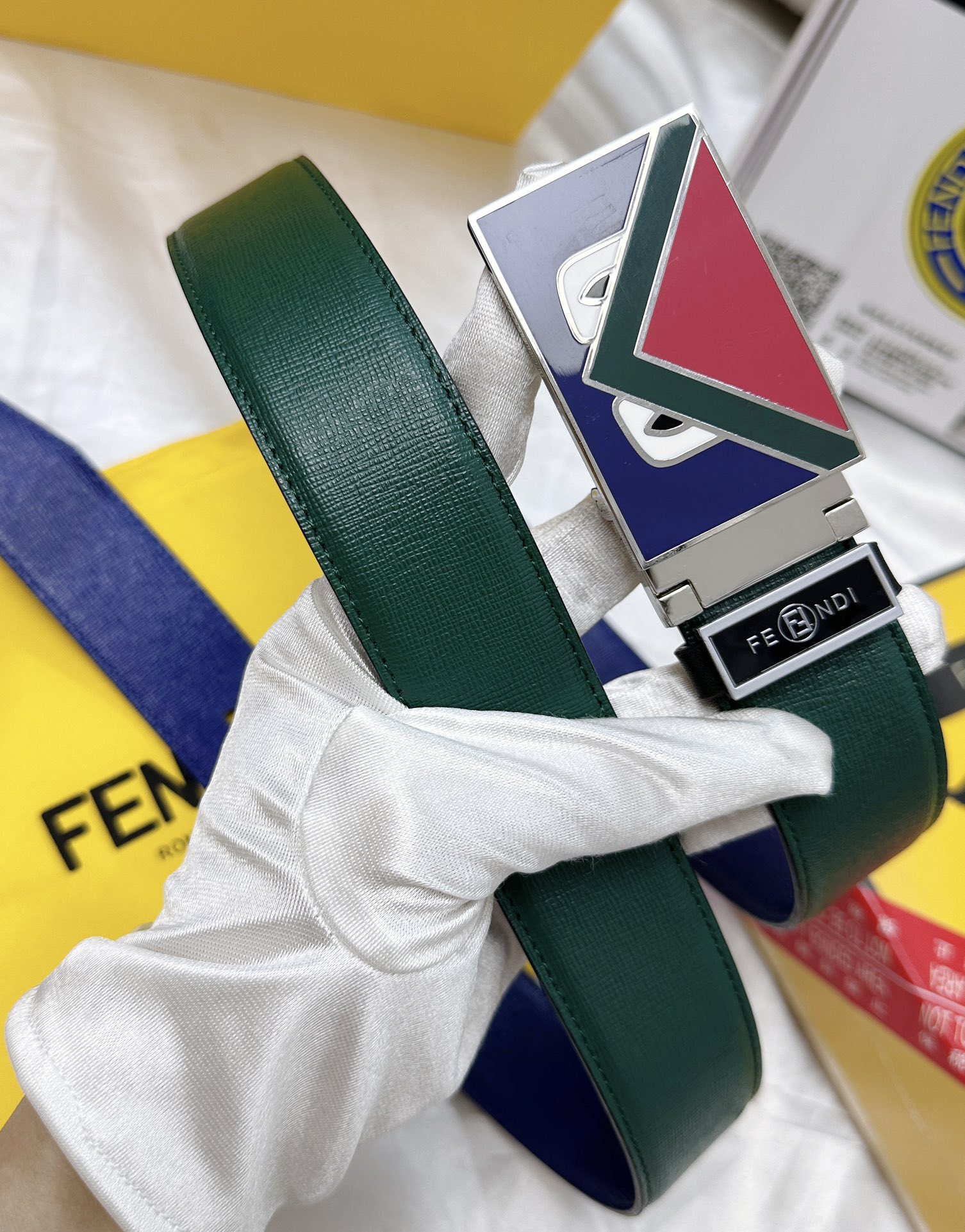 Fendi Leather Belts 1:1 Mirror Version