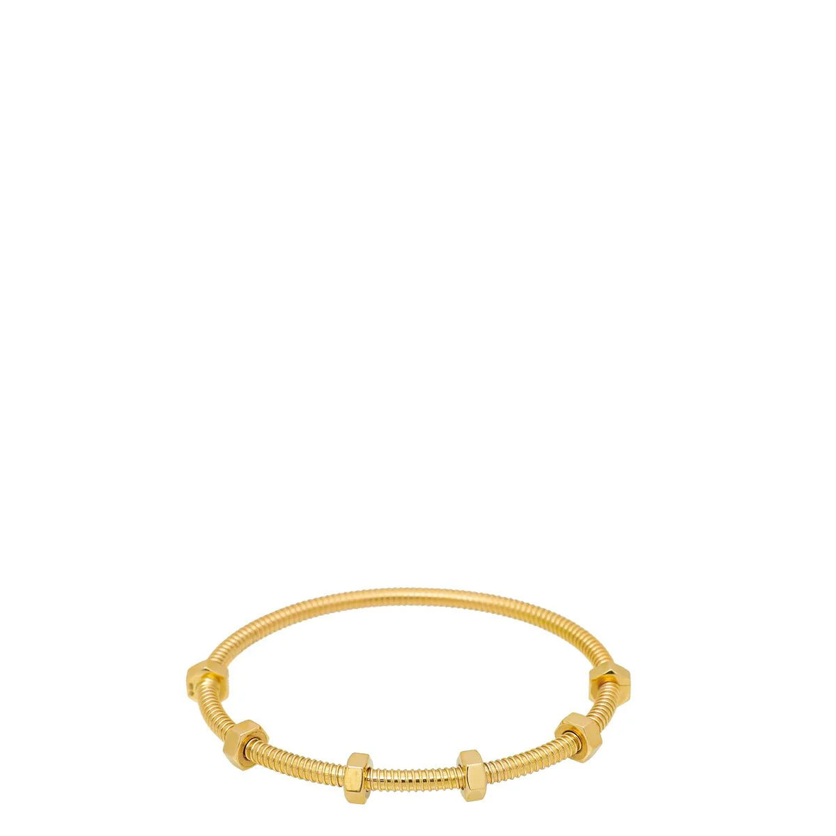 Cartier 18K Yelllow Gold Ecrou De Cartier Bracelet 17