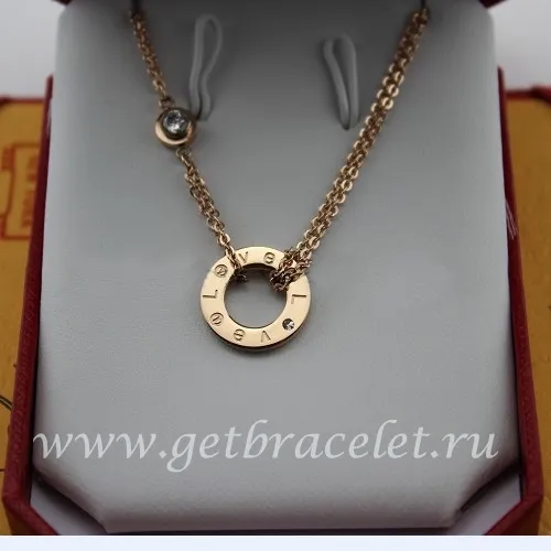 Fake Cartier Love Necklace Bracelet Gold Diamonds