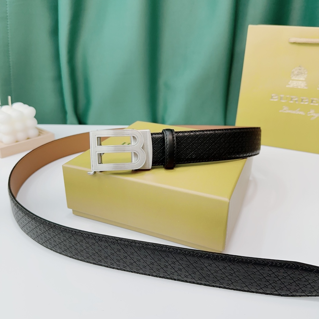 Burberry Leather Belts 1:1 Mirror Version