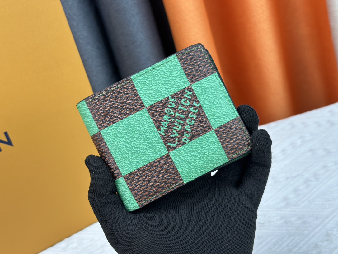 Louis Vuitton Brazza Damier Graphite Pixel N60895 M40452 Wallet Bag Handbag