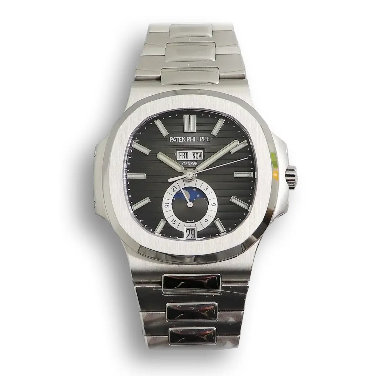 Nautilus 5726/1A-014 Annual Calendar, Moon phases 40.5 mm,Steel