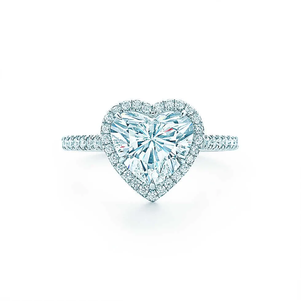 Tiffany Soleste Heart-shaped Ring Yellow/White Crystals Gorgeous Jewelry New York Fashion 28681178
