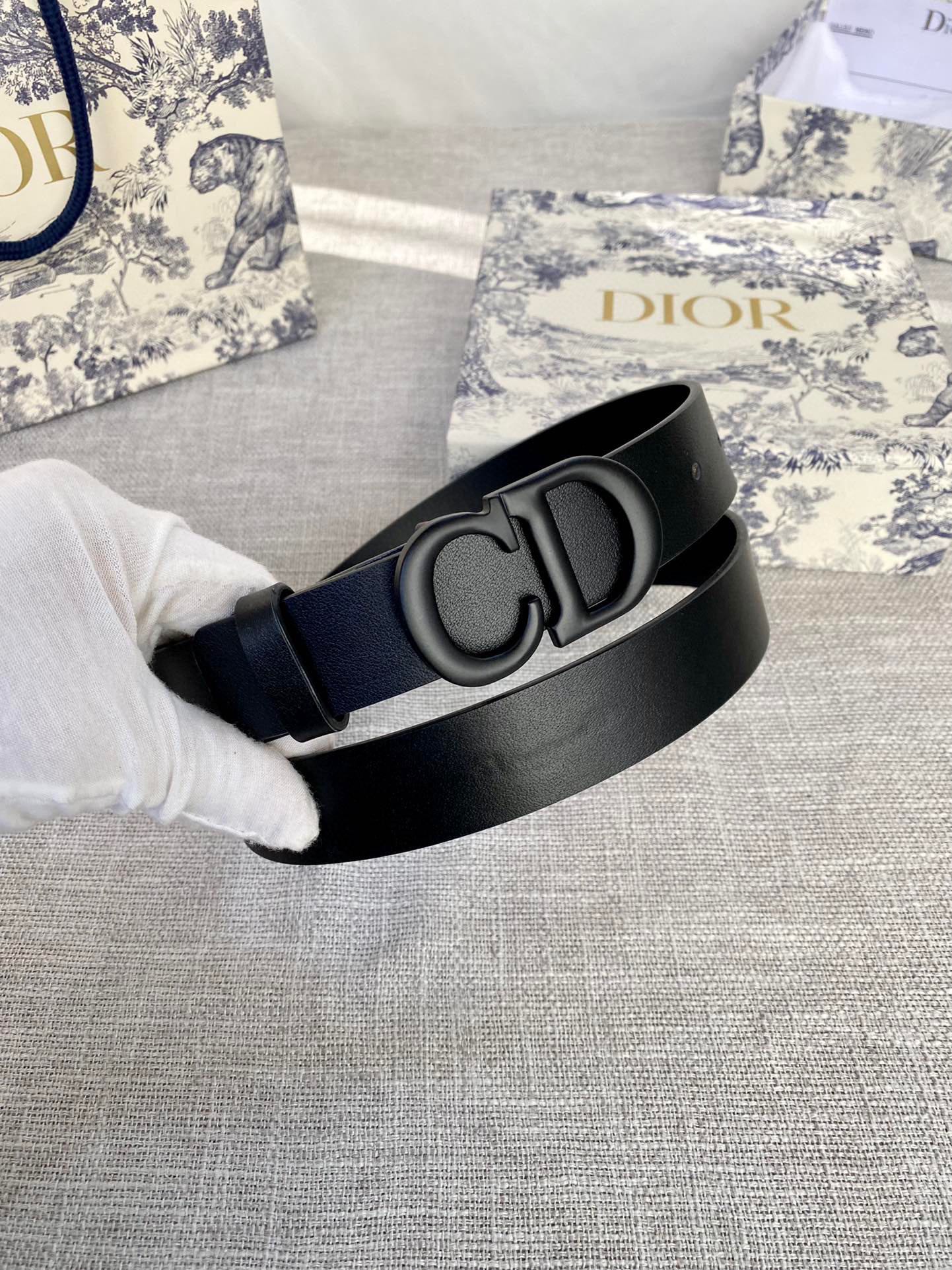Dior Leather Belts 1:1 Mirror Version