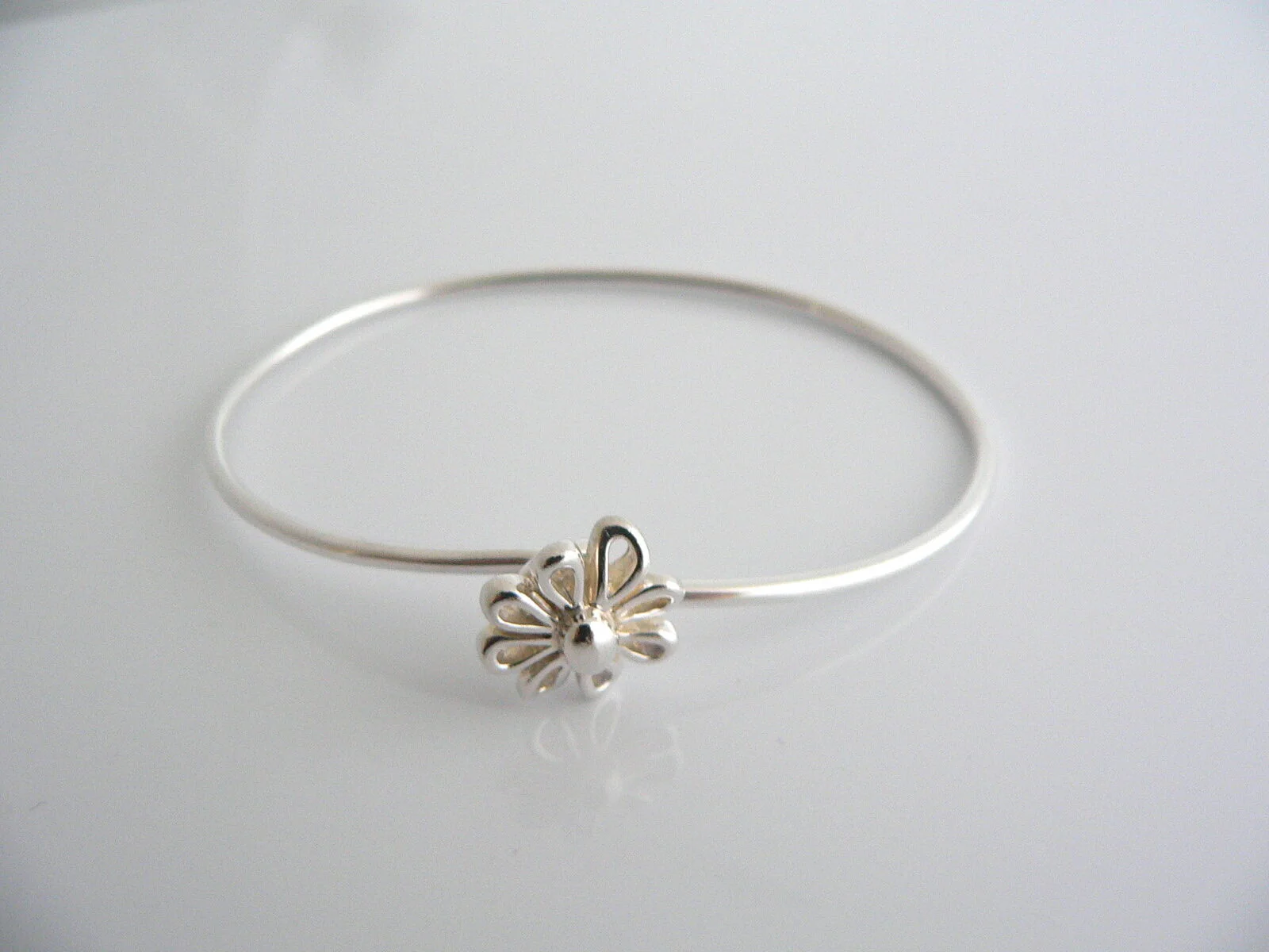 Tiffany & Co Picasso Daisy Flower Nature Bangle Bracelet Rare  Silver Gift Love