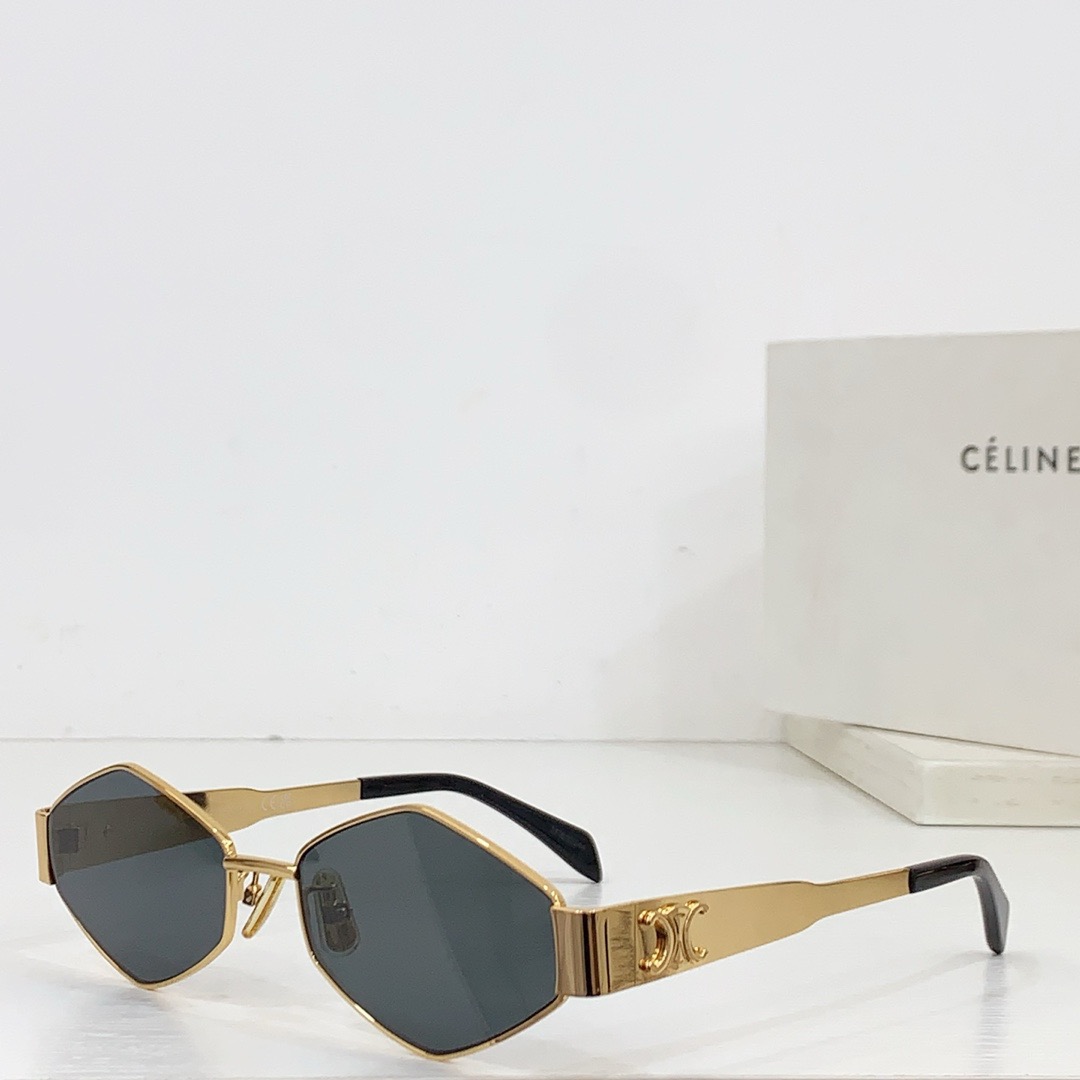 Celine  Mirror leg Stereoscopic Logo sunglasses Top quality（Replica）