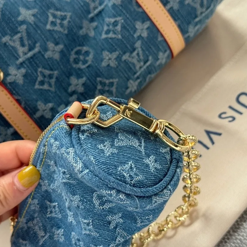 Louis Vuitton LV Denim PAPILLON Handbag Shoulder Bag (Replica)