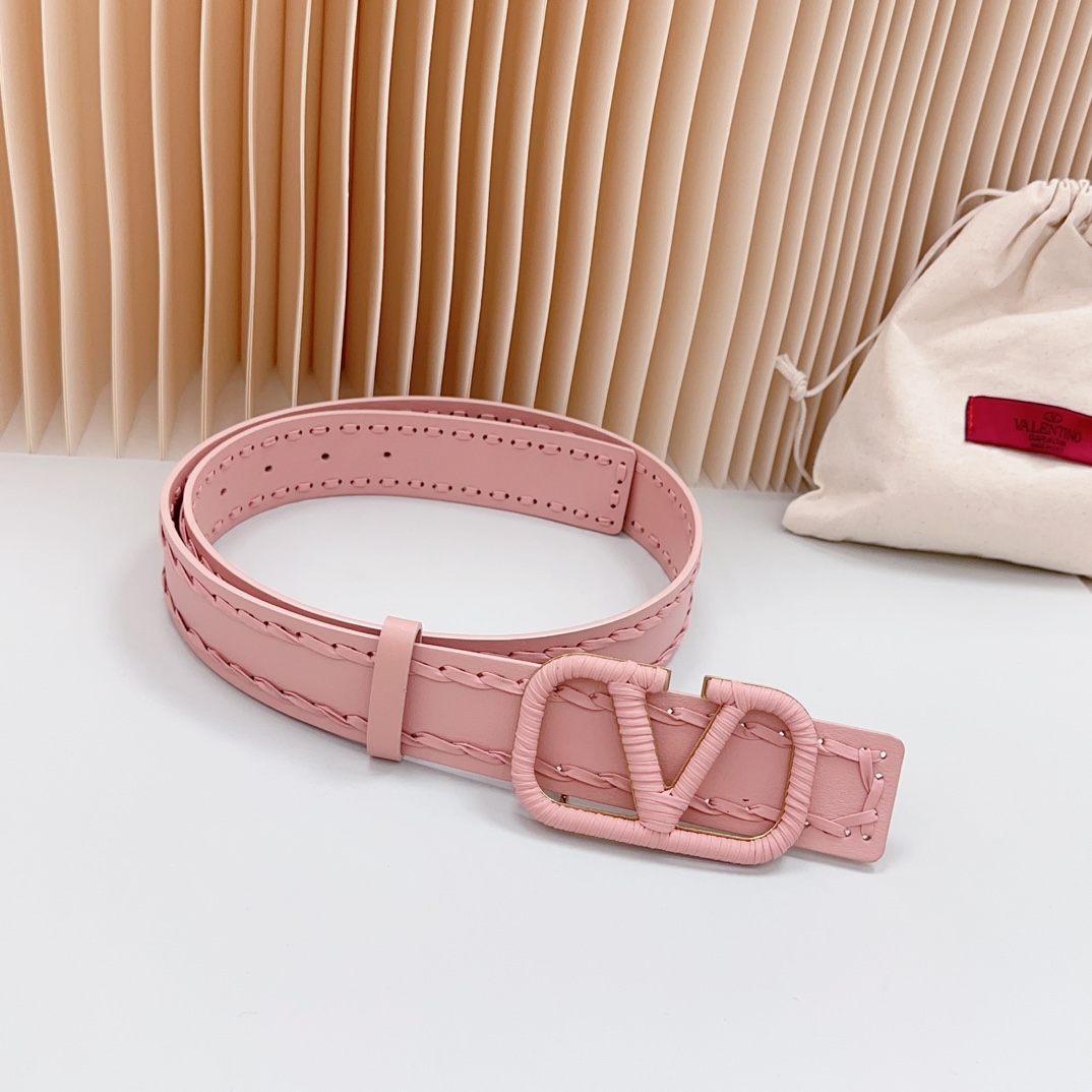 Valentino Leather Belts 1:1 Mirror Version