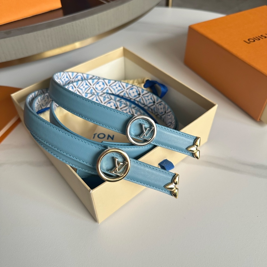 Louis Vuitton LV Leather Belts 1:1 Mirror Version