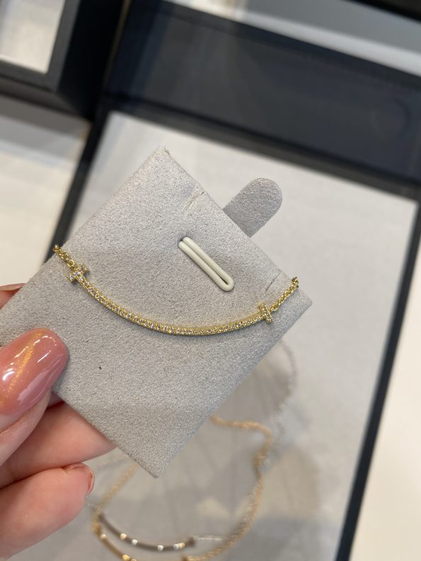 Tiffany T Smile Necklace Dupe, Diamonds