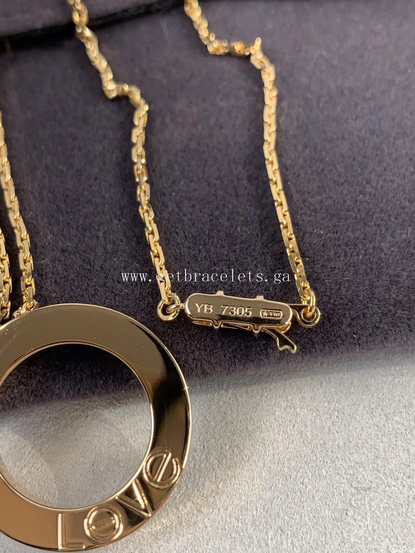 Cartier Love Necklace Rose Gold With 3 Diamonds