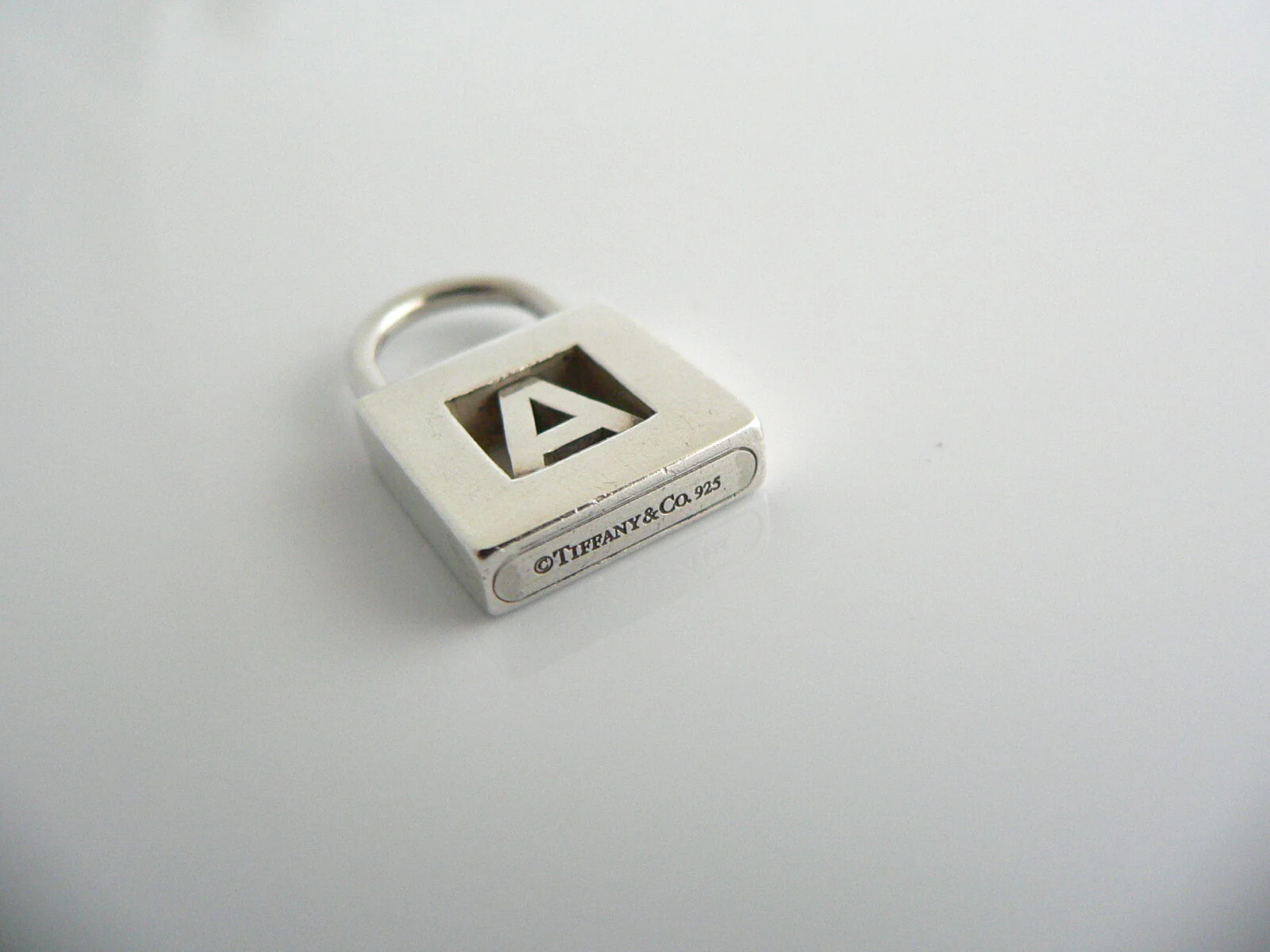 Tiffany & Co Alphabet A Charm Personalized Padlock Pendant 4 Necklace Bracelet