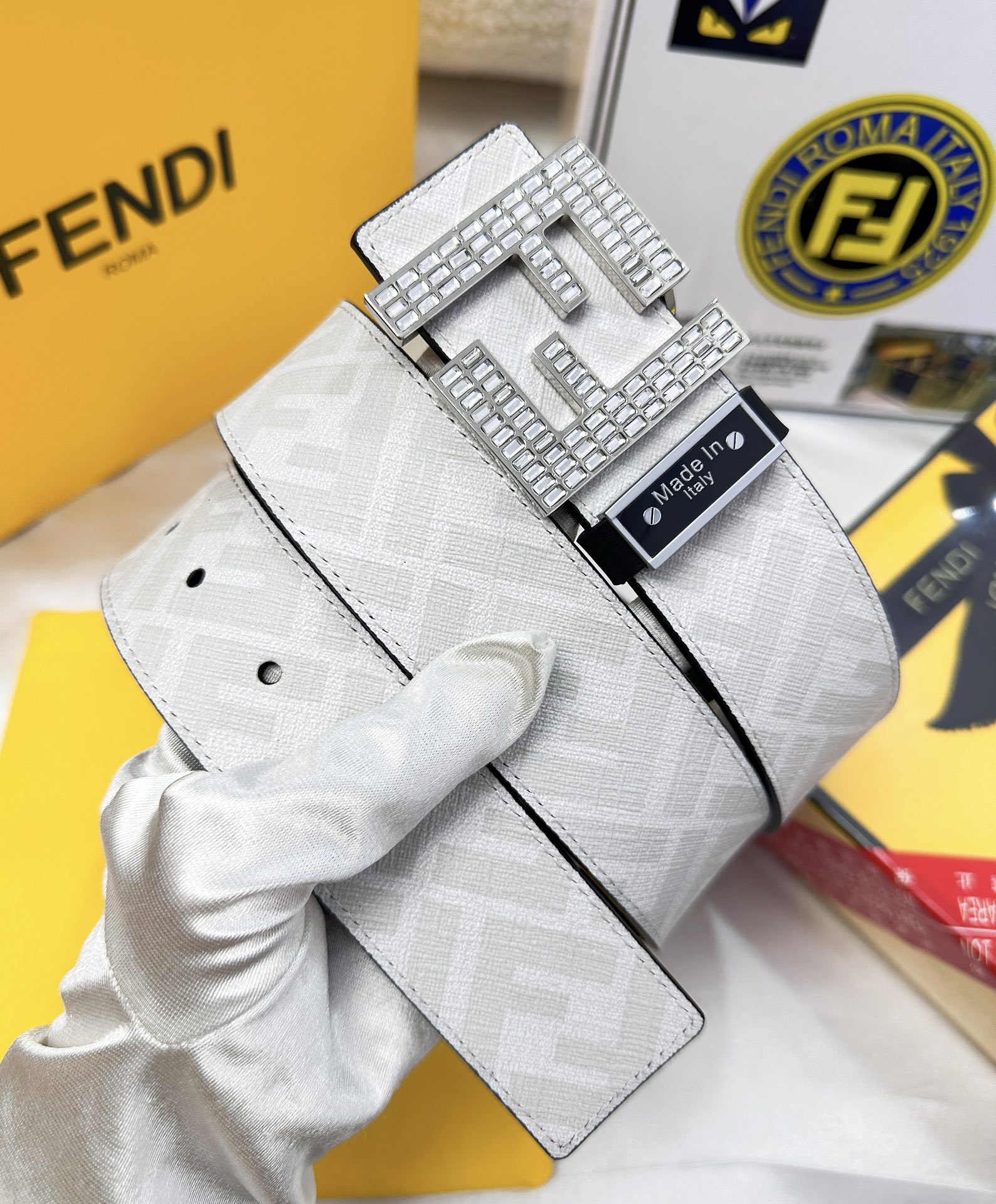Fendi Leather Belts 1:1 Mirror Version