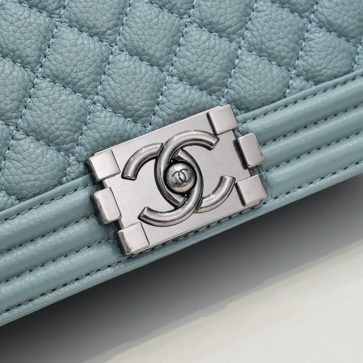 Chanel Leboy litchi or lychee pattern Shoulder Bag Handbag