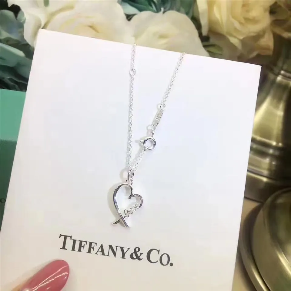 Tiffany Paloma Picasso Heart Pendant With love Letter Chain Necklace Hot Selling Jewellery Online 37721271