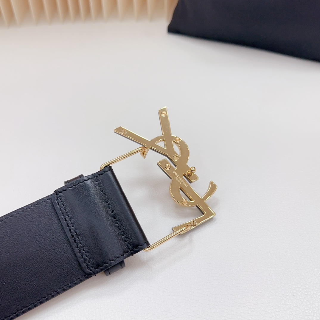 YSL Saint Laurent Leather Belts 1:1 Mirror Version