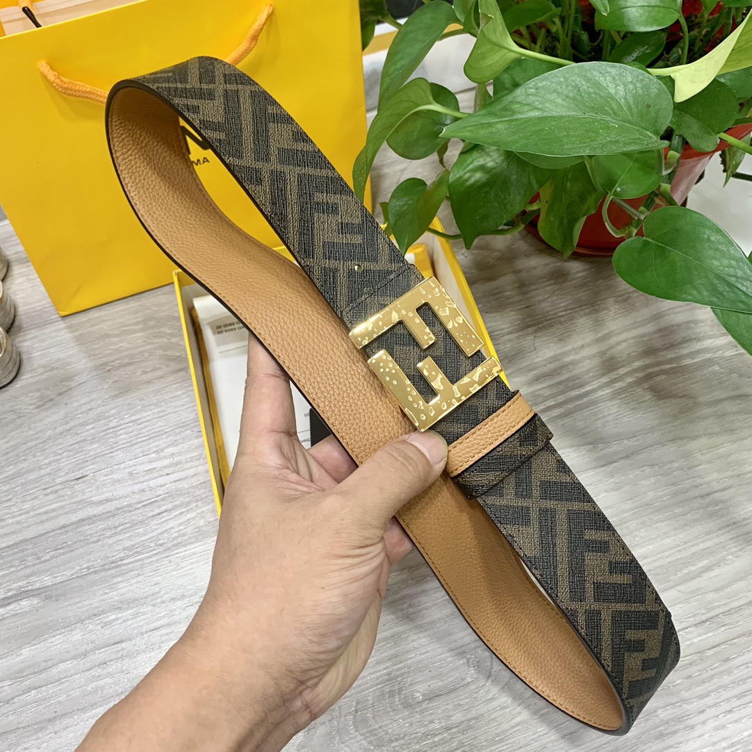 Fendi Leather Belts 1:1 Mirror Version