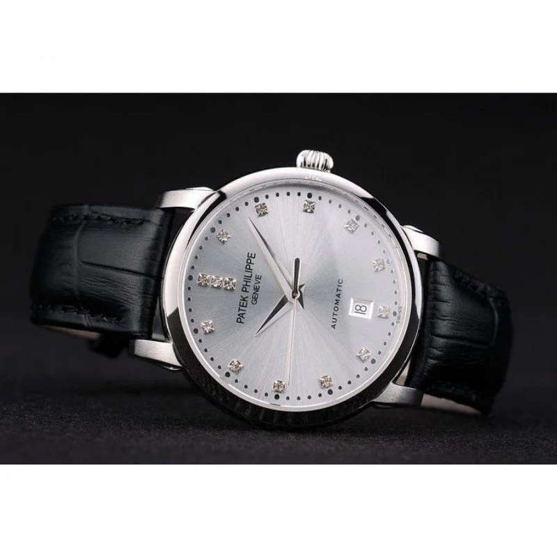 Calatrava Dial Silver 39 mm, Stainless Steel