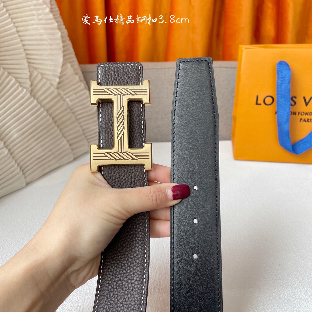 Hermes Leather Belts 1:1 Mirror Version