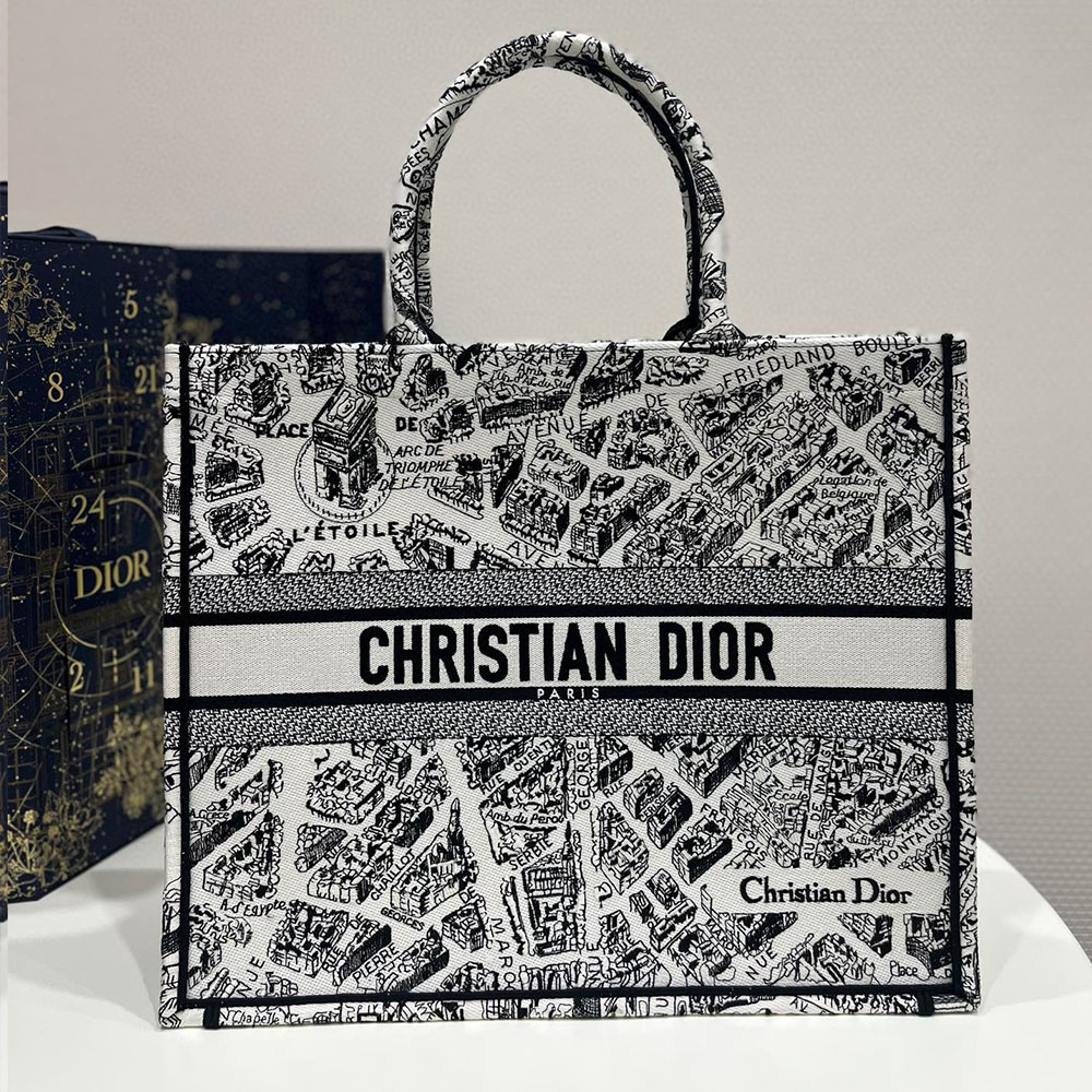 DIOR Book Tote Paris Map Bags(Replica)