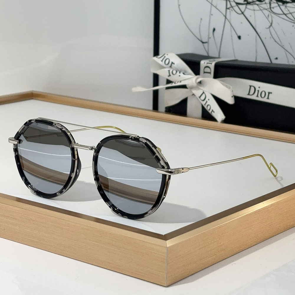 Dior Alloy Sunglasses With Reflective Frames Top quality (Replica）
