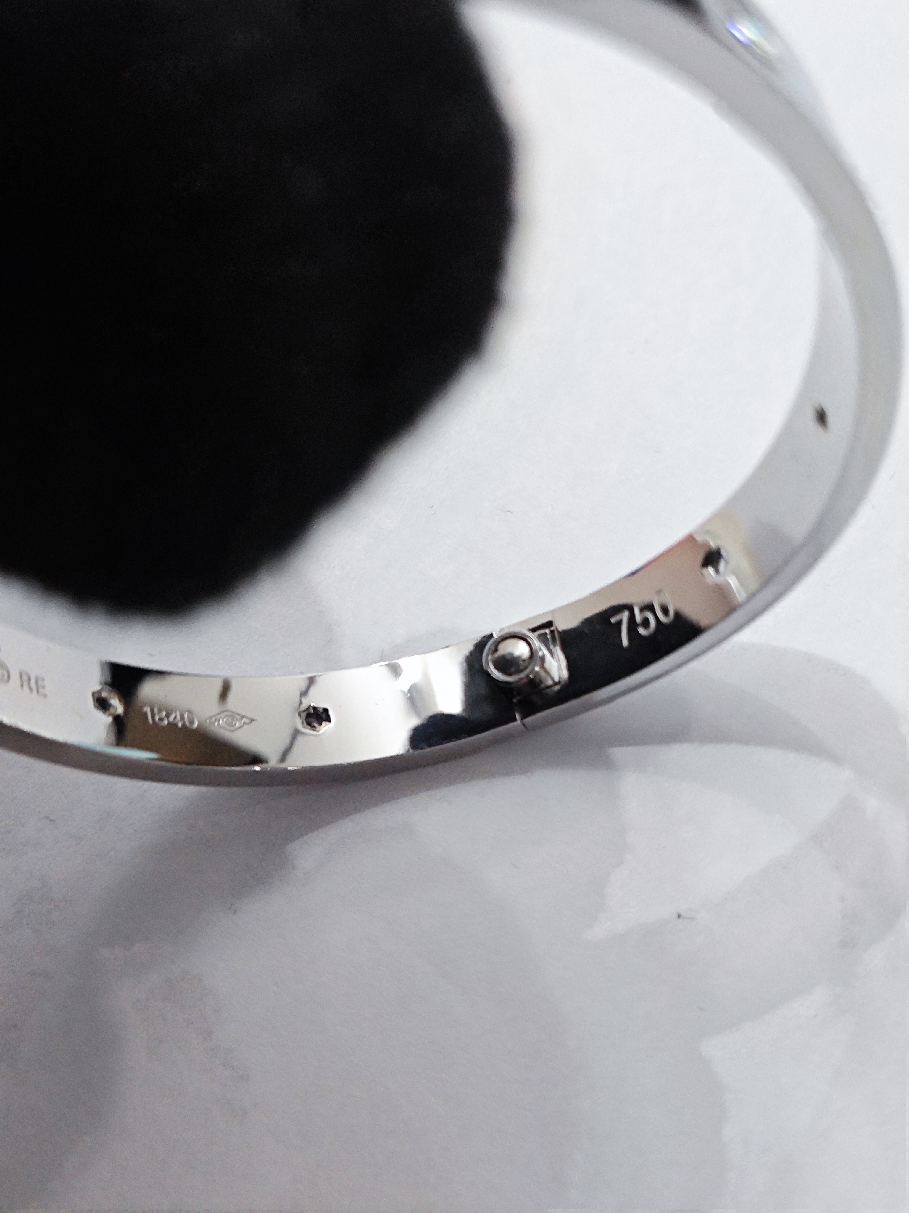 Cartier Love Bracelet Dupe with Ten Diamonds in White Gold