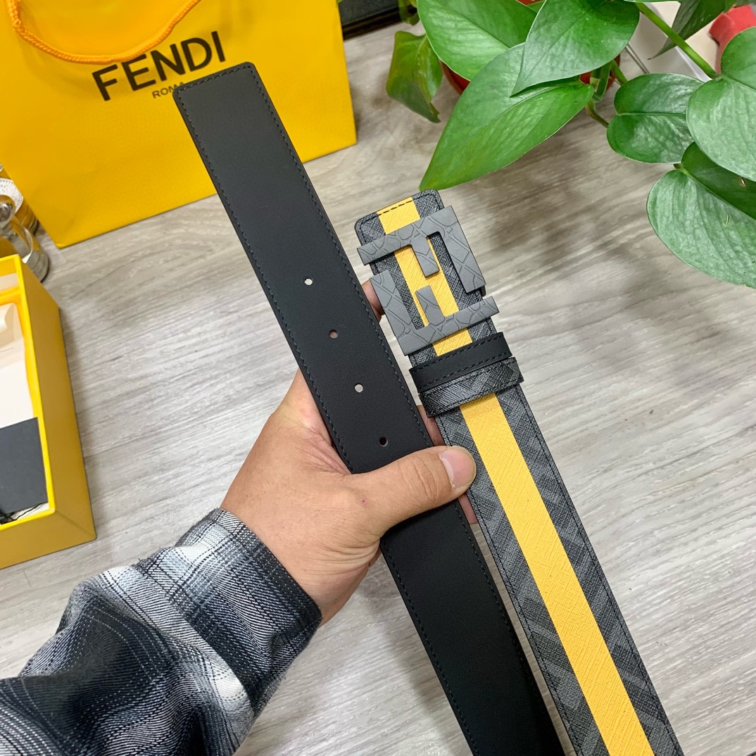 Fendi Leather Belts 1:1 Mirror Version