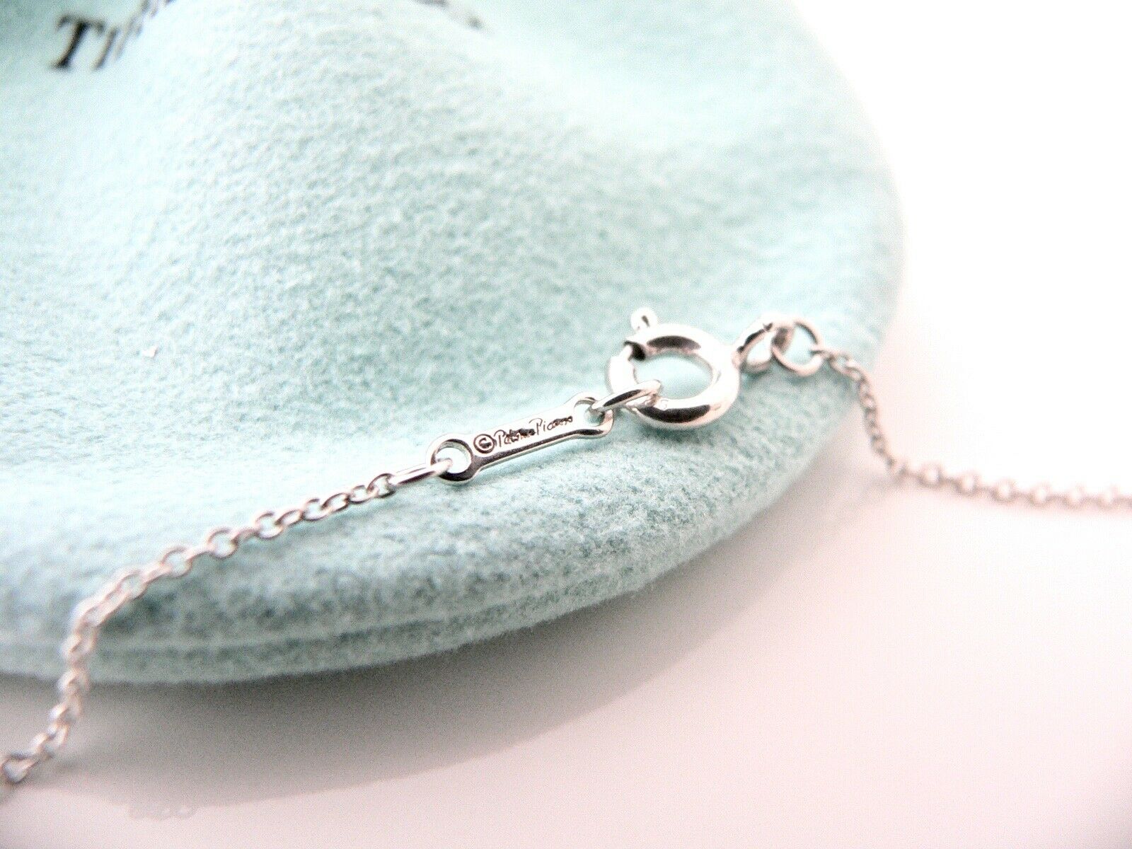 Tiffany & Co Venezia Luce Necklace Pendant Charm Chain Picasso 18 In Love Gift