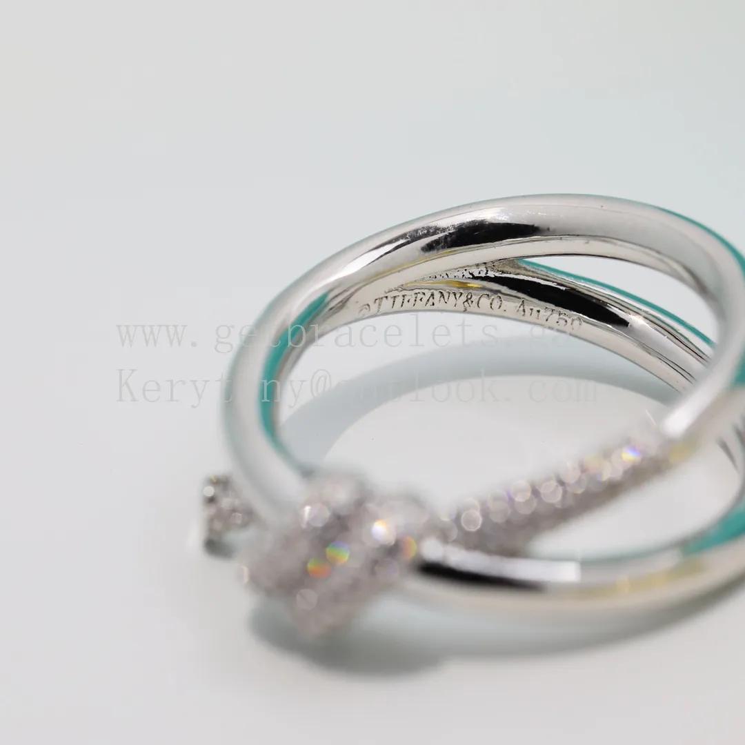 Tiffany Knot Ring Rose Gold/Yellow Gold/White Gold with Diamonds