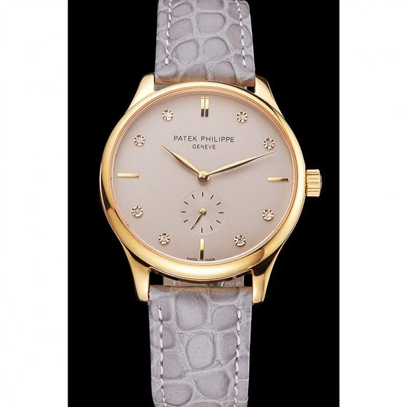 Calatrava Silver & Diamond Dial 39 mm, Yellow Gold Plated