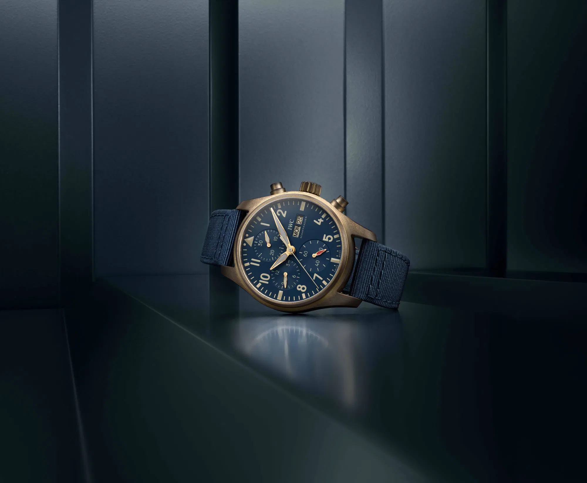 Schaffhausen Pilots watch chronograph 41 bronze iw388109