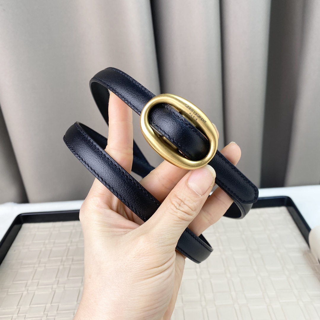 YSL Saint Laurent Leather Belts 1:1 Mirror Version
