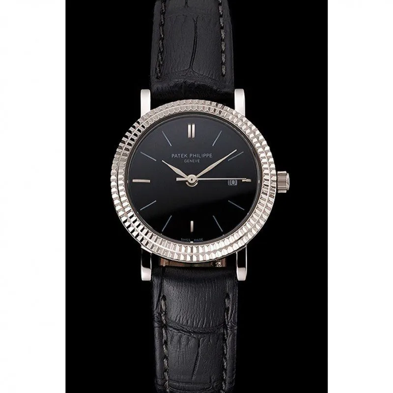 Calatrava Double Dial 28 mm, Stainless Steel