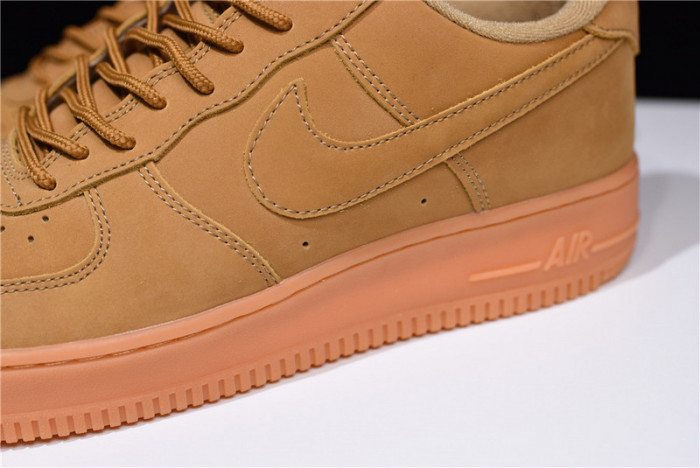 Nike Air Force 1 07 WB Flax/Flax-Gum Wheat Basketball Shoes AA4061-200