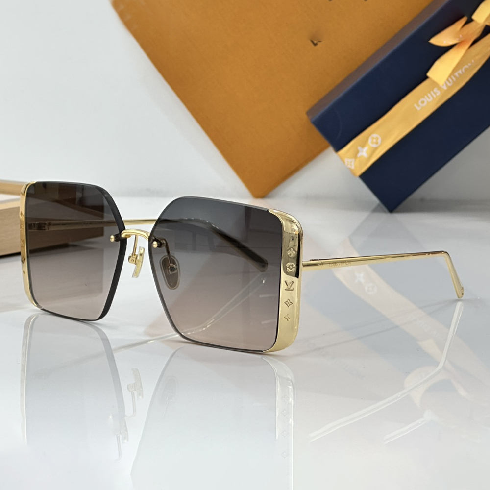 Louis Vuitton LV Lrregular Metal Frame Sunglasses Top Quality （Replica）