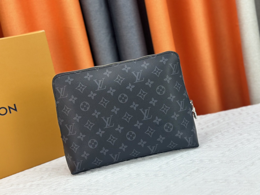 Louis Vuitton Pochette Jour Monogram Eclipse M82080 Clutch Bag Handbag