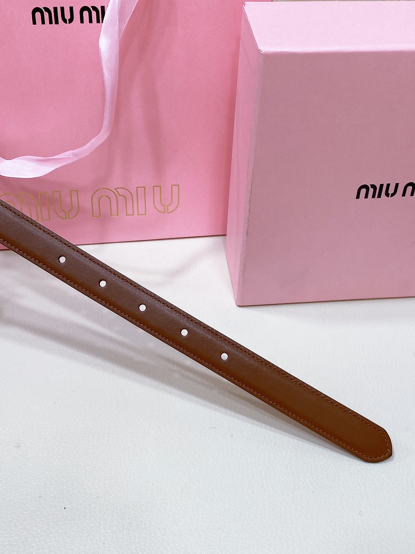 MiuMiu Leather Belts 1:1 Mirror Version
