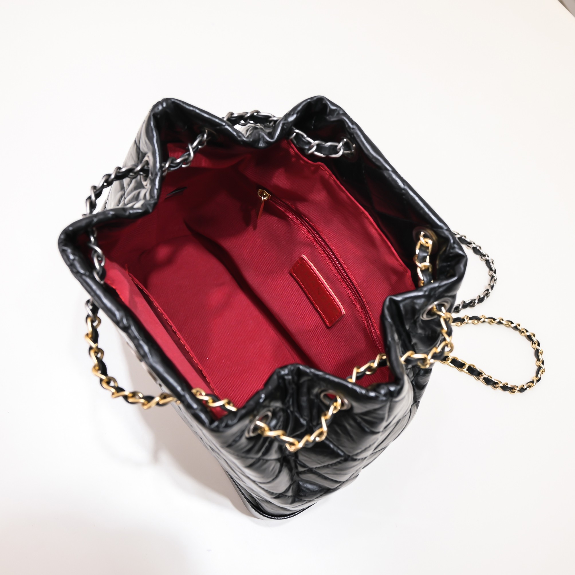 Chanel 17 Gabrielle Stray Backpack Shoulder Bag Handbag