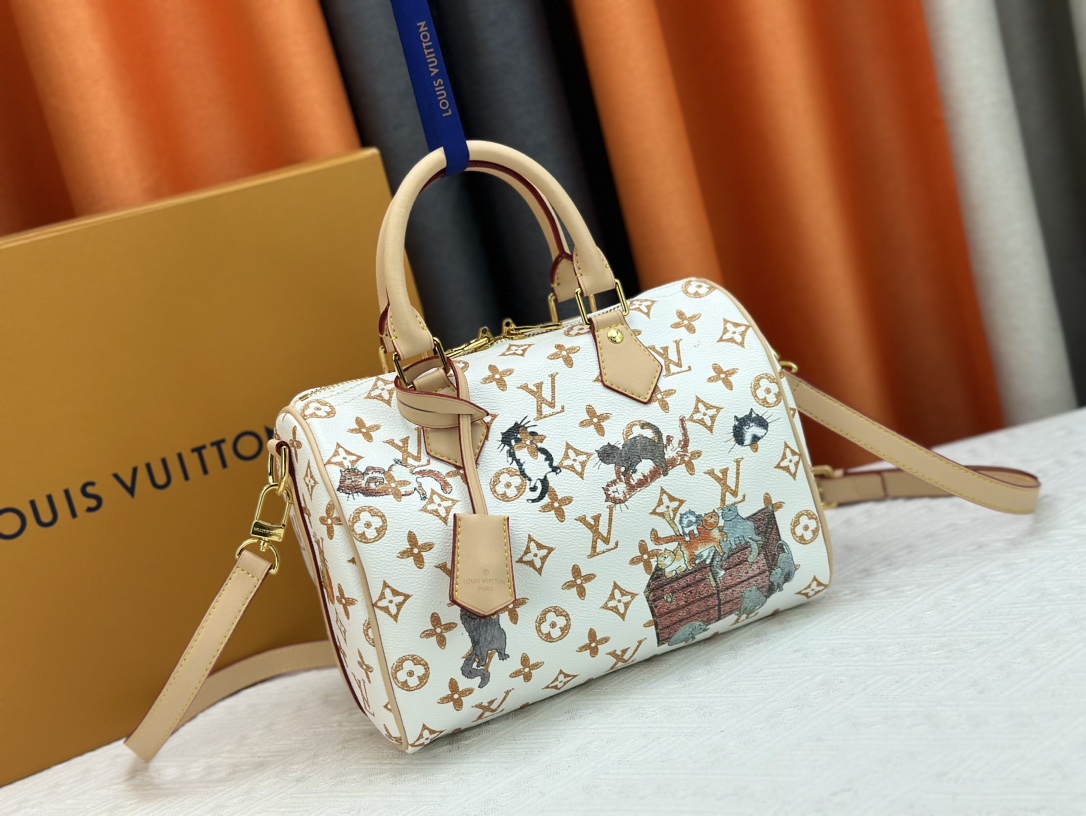 Louis Vuitton Speedy Bandoulière 25 Monogram Leather Shoulder Bag Handbag