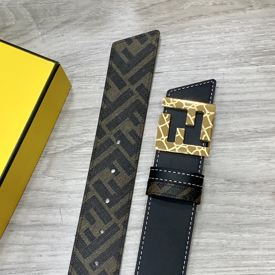 Fendi Leather Belts 1:1 Mirror Version