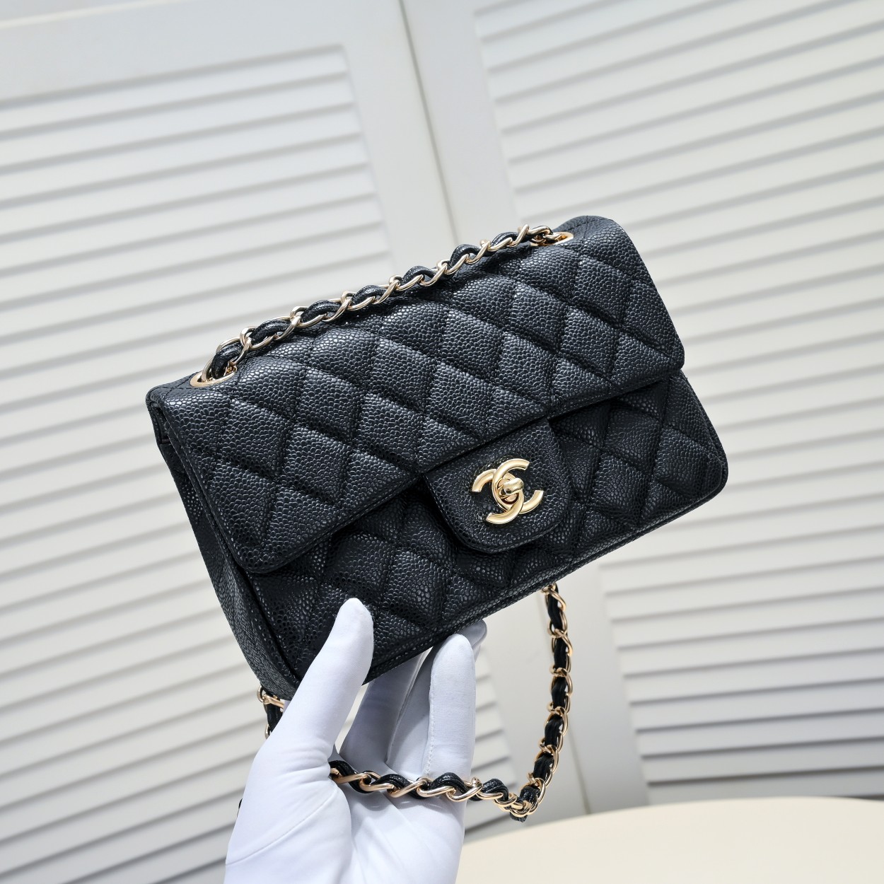 Chanel CF Caviar Shoulder Bag Handbag