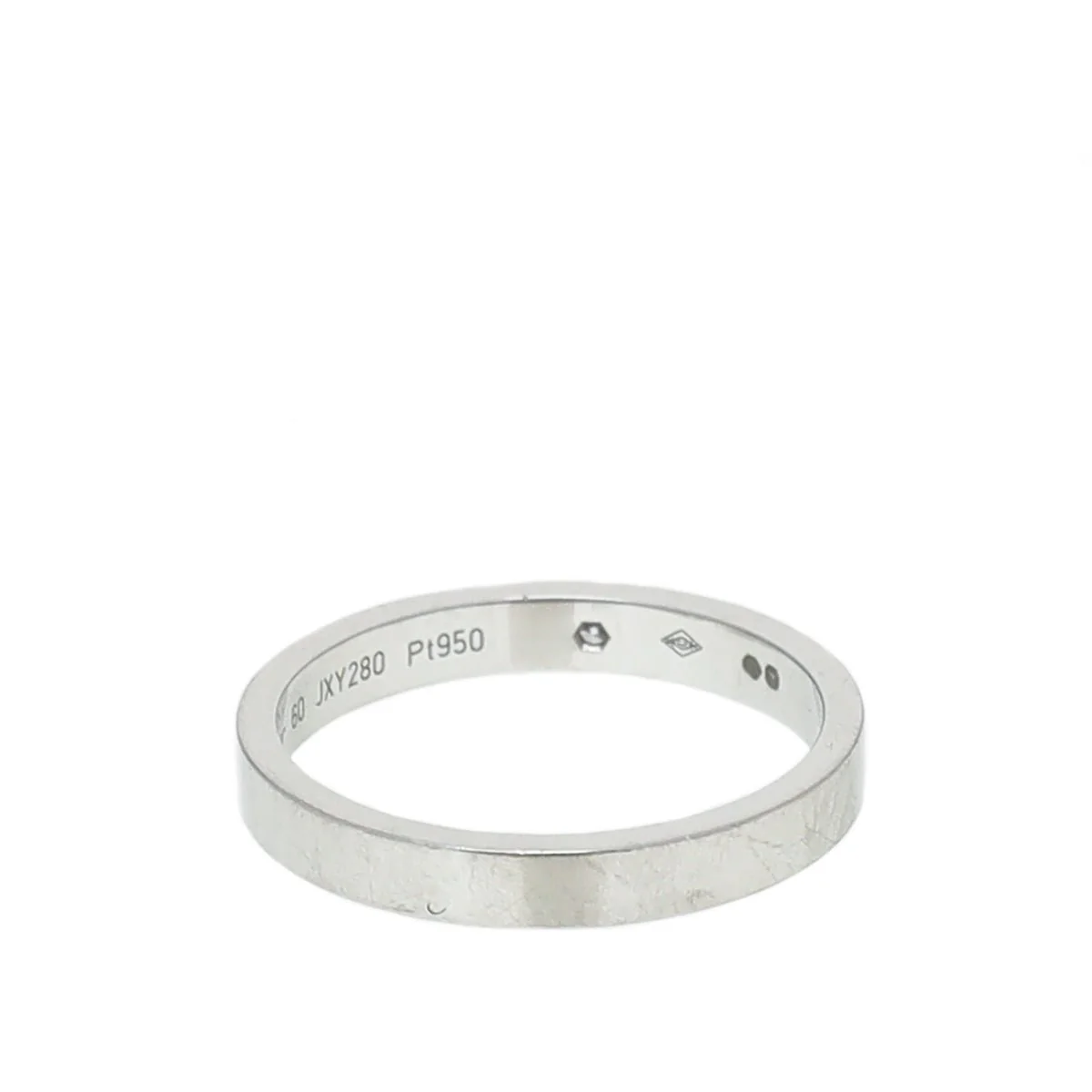 Cartier Platinum Diamond C De Cartier Wedding Band Ring 60