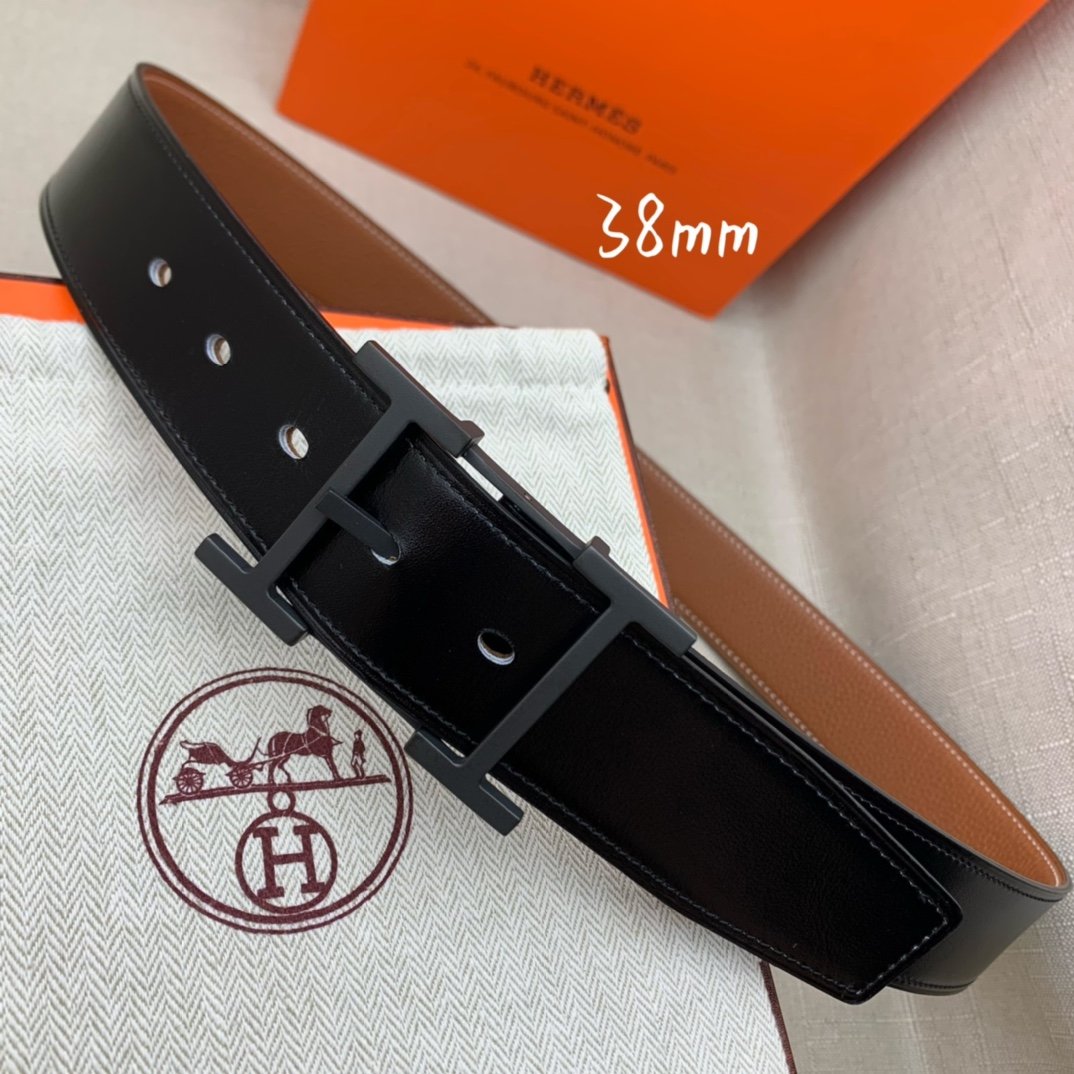Hermes H Belt Buckle & Reversible Brown For Women, Women Belt 380MM