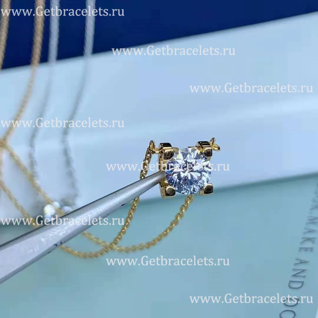 Replica C DE Cartier Necklace Yellow Gold with Diamons N7405700