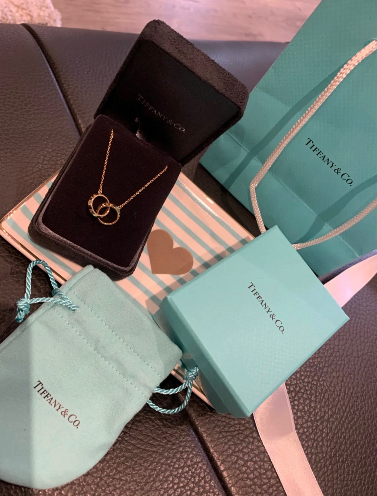 Tiffany Double Ring Necklace