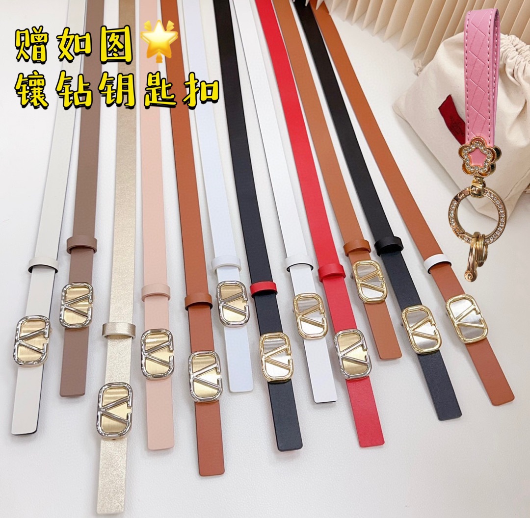 Valentino Leather Belts 1:1 Mirror Version