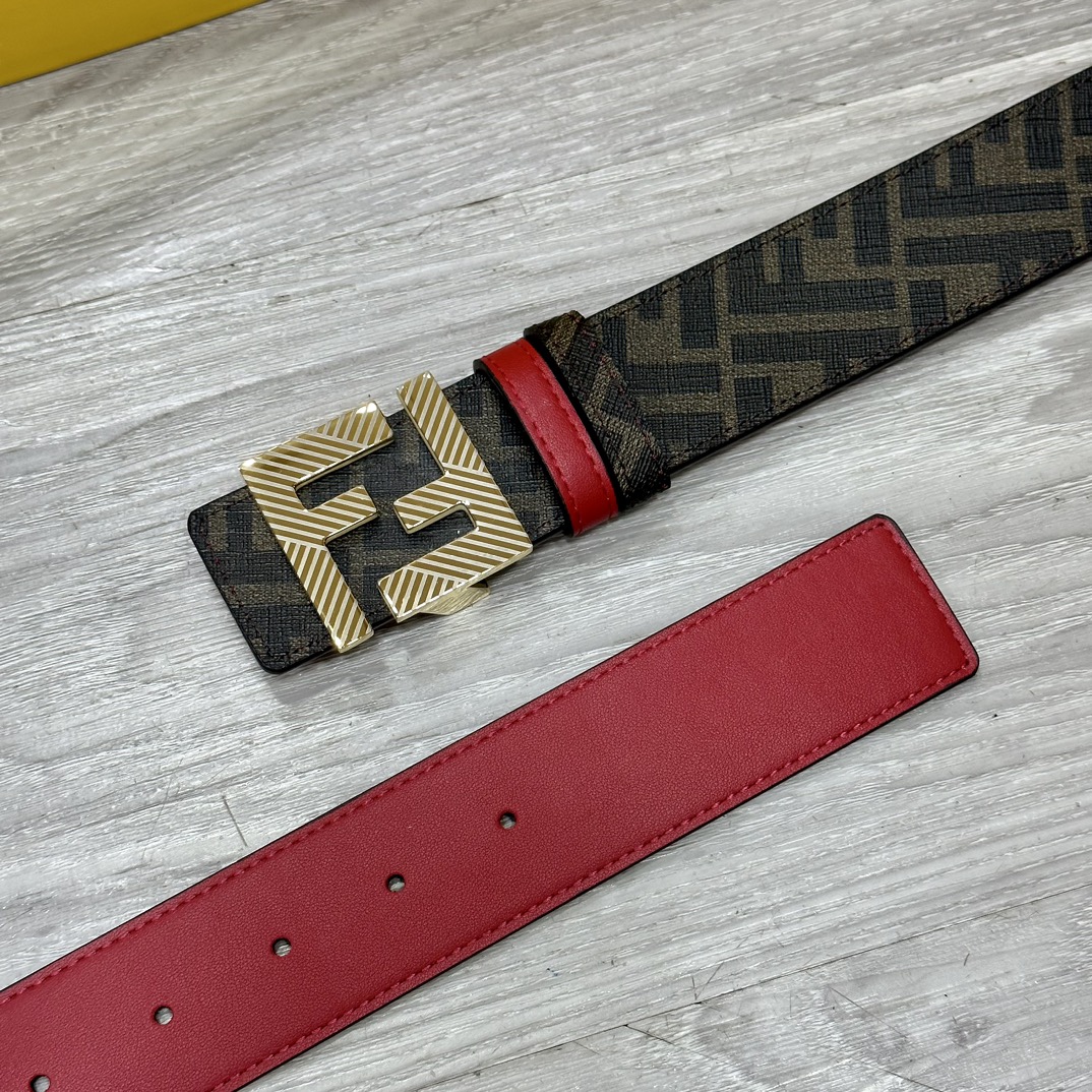 Fendi Leather Belts 1:1 Mirror Version